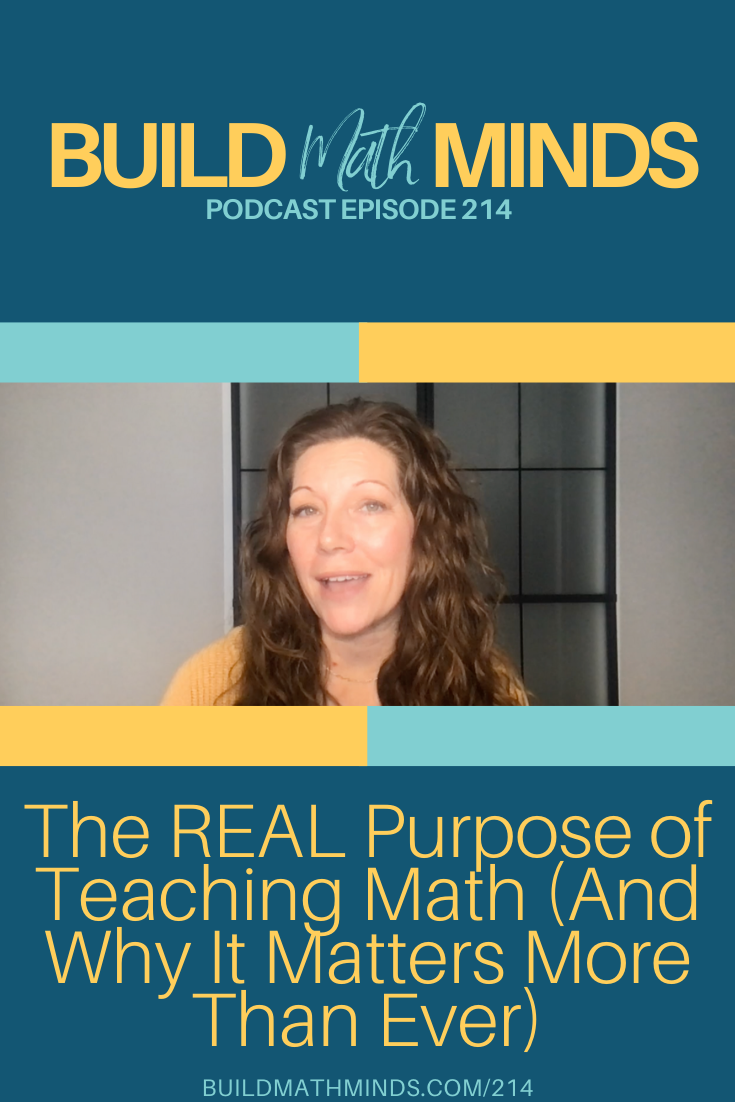 As you start off the school year, I want you to keep in mind what is really important as we're trying to teach mathematics to our students. 